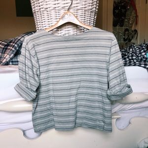 Oversized Cuffed Sleeve T-Shirt